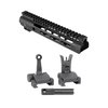 MIDWEST INDUSTRIES 9.25" SLIM LINE HANDGUARD W/ FLIP-UP COMBAT SIGHTS