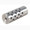 SHREWD #4 MUZZLE BRAKE 22 CALIBER 5/8-24 CHROME MOLY SILVER